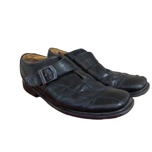 Dr. Martens Black Leather Men's Loafers Black Strap Oxford Size 10 M Shoes
